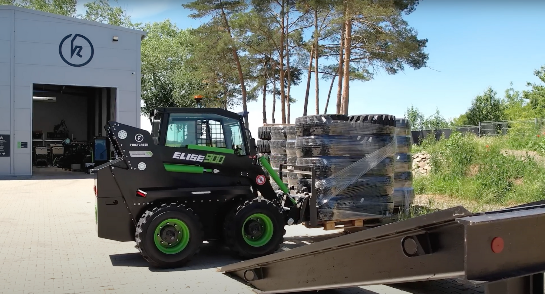 FirstGreen Industries' All-Electric Skid Steer Loader