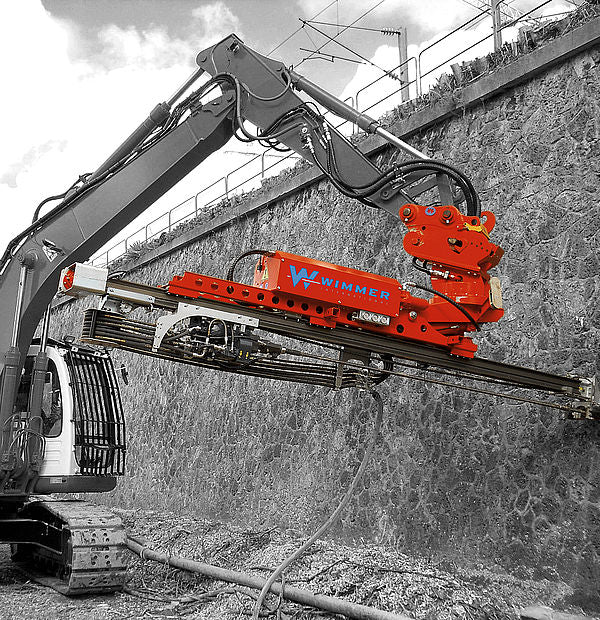Wimmer AB 2300 T12 Series Excavator Drill Attachment