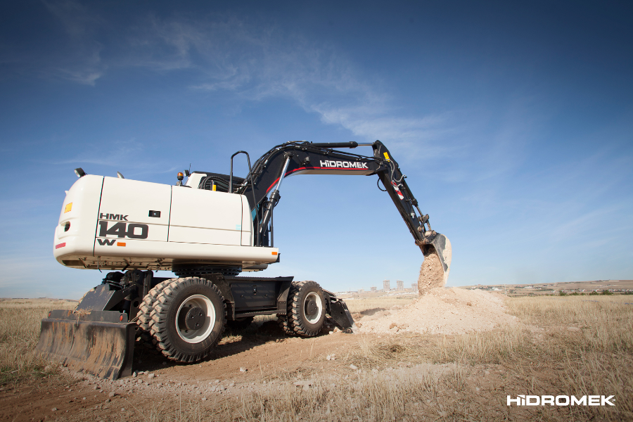 Hidromek HMK 140 W Wheeled Excavator