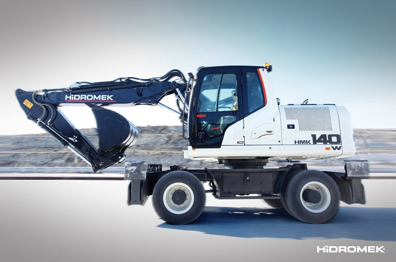 Hidromek HMK 140 W Wheeled Excavator