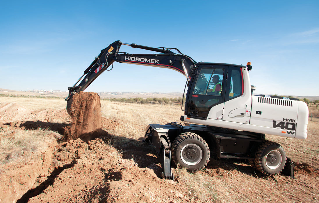 Hidromek HMK 140 W Wheeled Excavator