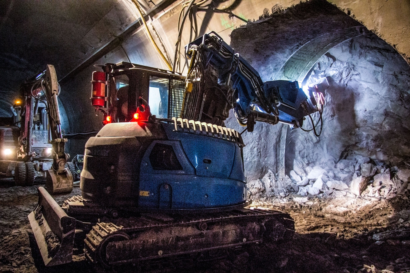 What excavator is used for tunneling?