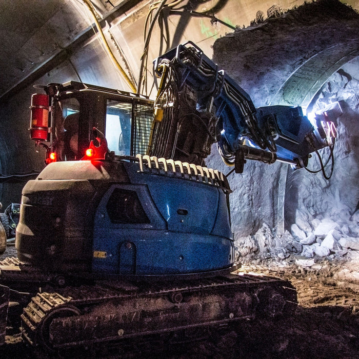 What excavator is used for tunneling?