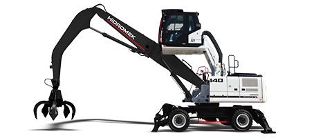 Hidromek HMK 140 W MH Material Handeling Excavator — Evolution Mechanical