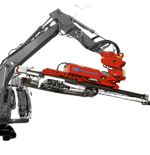 Wimmer AB 2300 T12 Series Excavator Drill Attachment